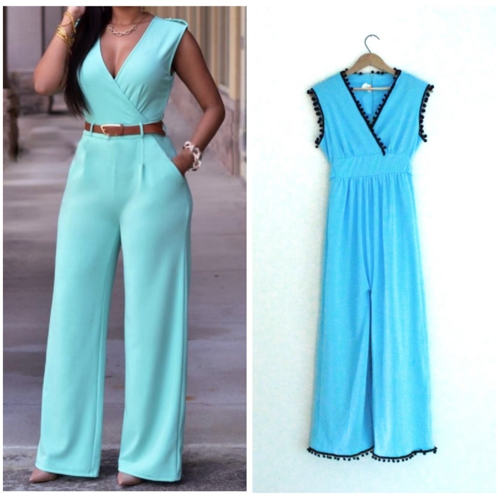 70s pom pom jumpsuit